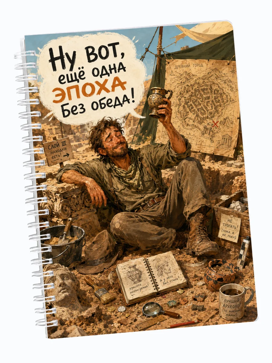 Ежедневник недатированный археолога