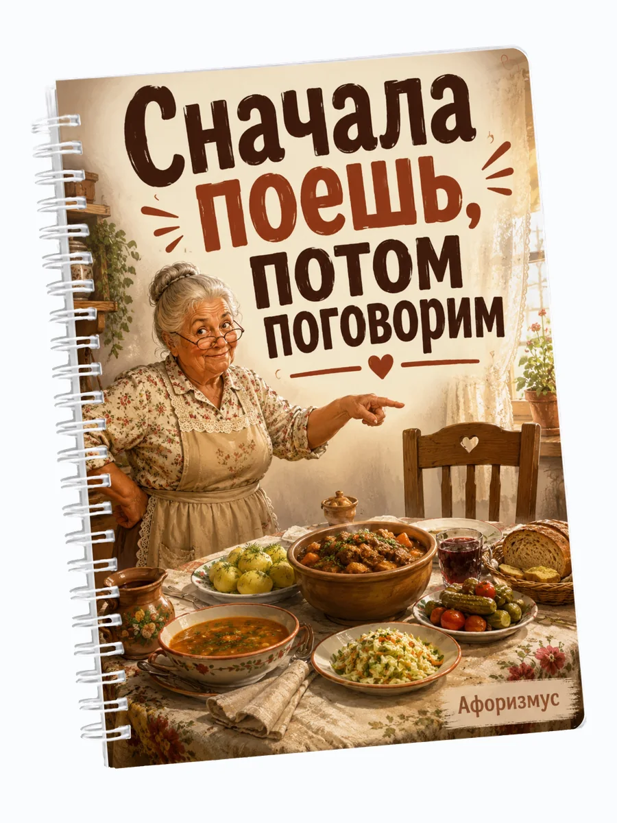 Ежедневник недатированный Фразы бабушки мотивирующий