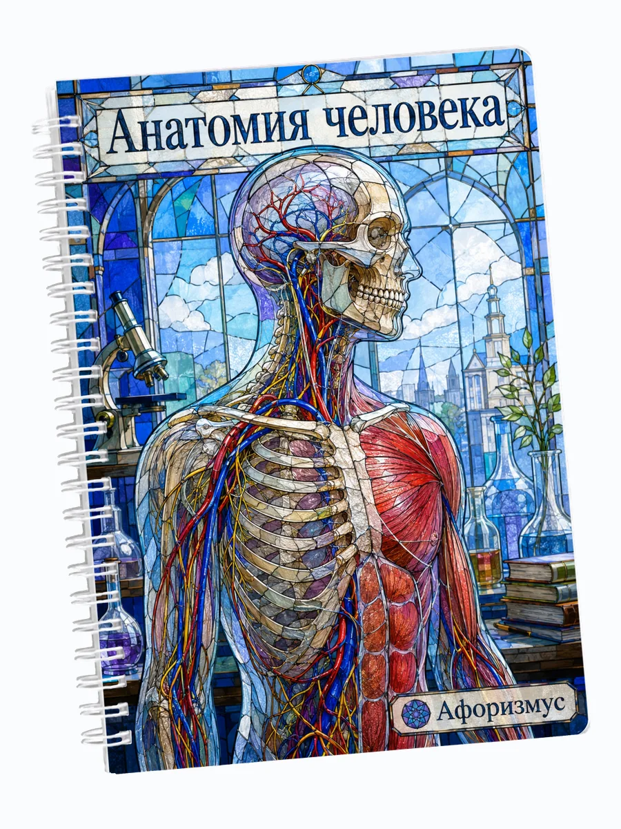 Ежедневник недатированный Анатомия человека мотивирующий