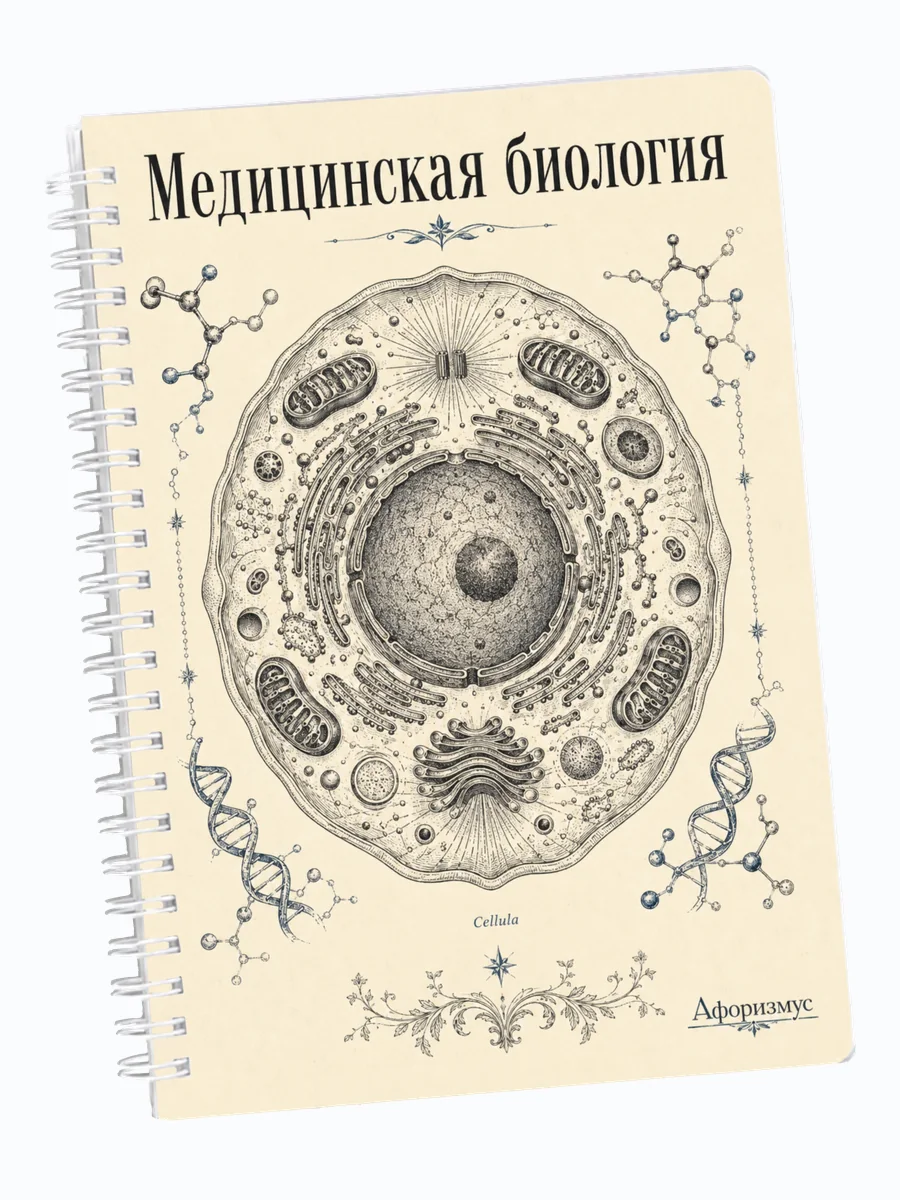 Ежедневник недатированный Медицинская биология мотивирующий