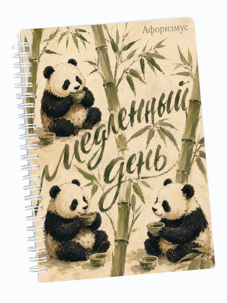Ежедневник недатированный Панды