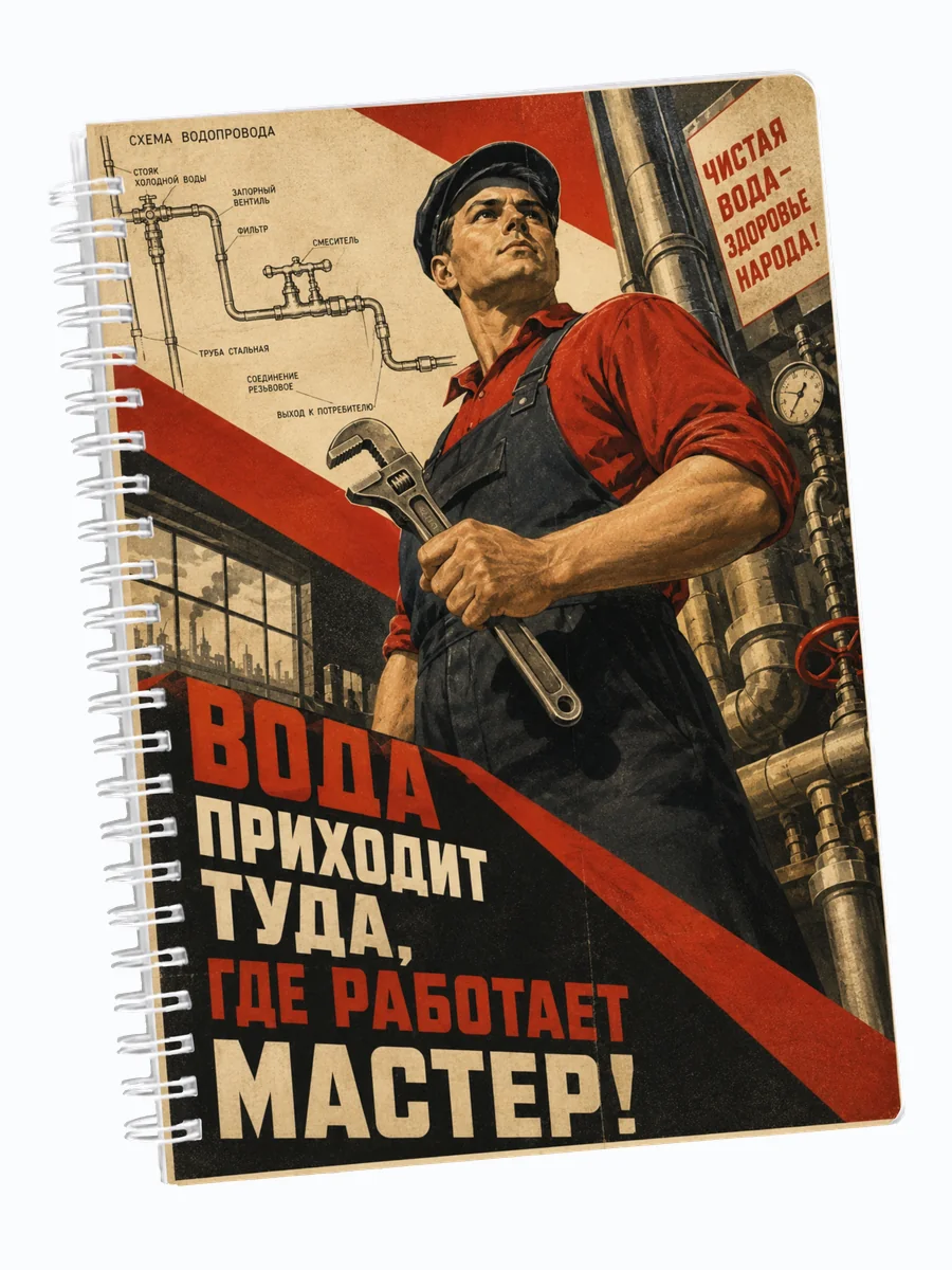 Ежедневник недатированный сантехника