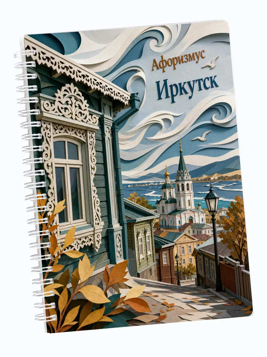 Ежедневник недатированный Иркутск с мотивирующими цитатами