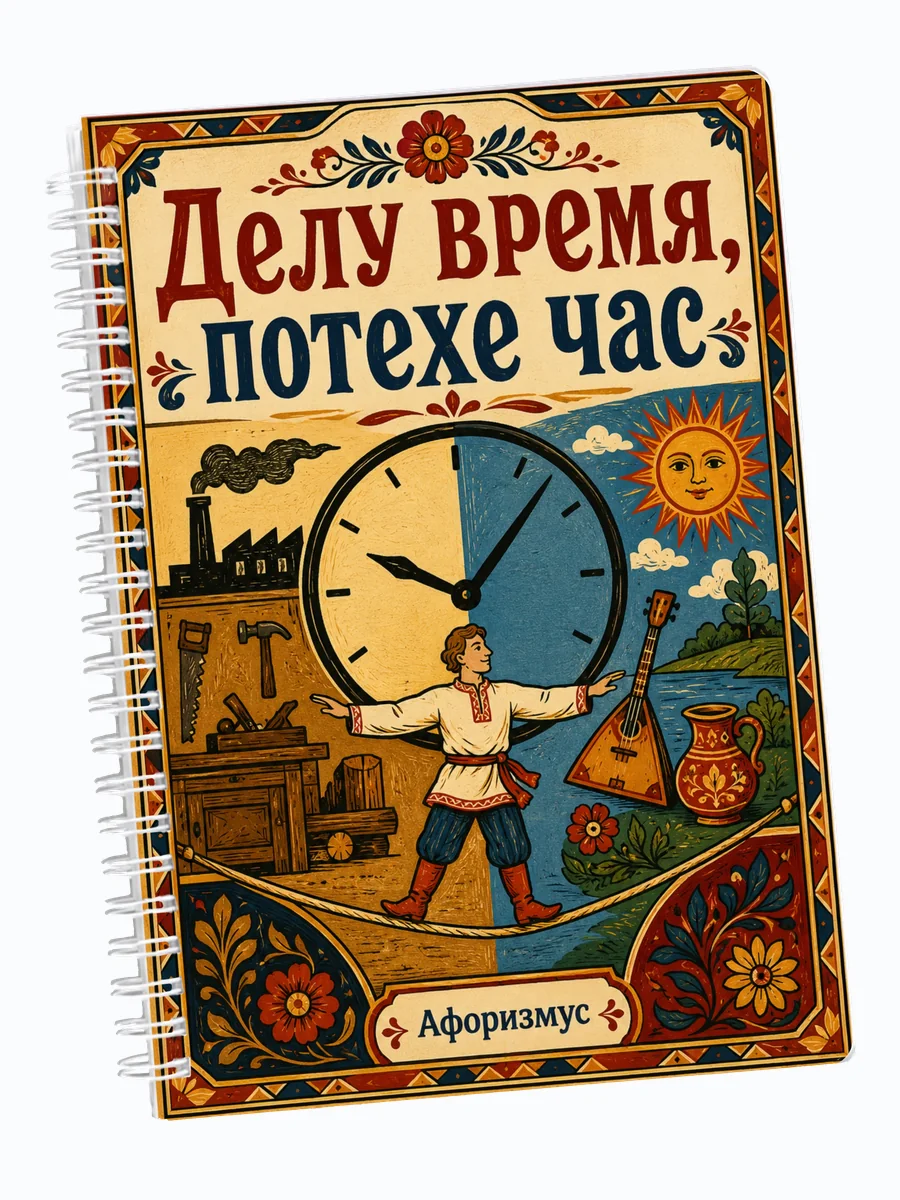 Ежедневник недатированный Русские пословицы мотивирующий