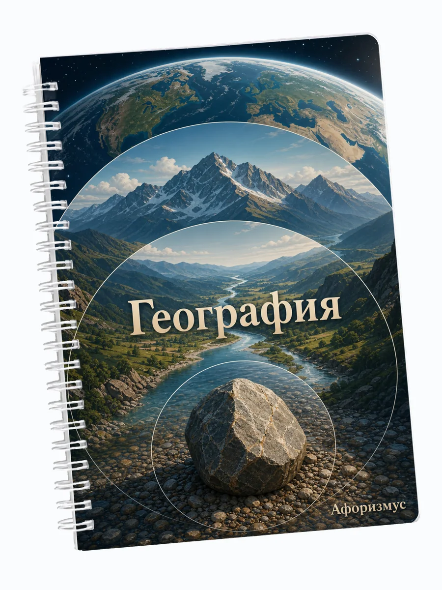 Ежедневник недатированный География с мотивирующими цитатами