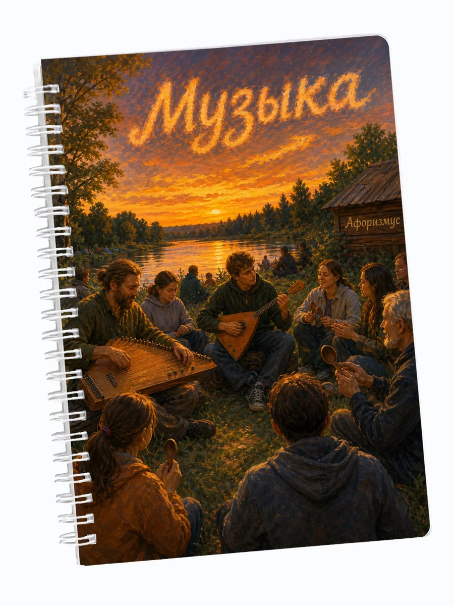 Ежедневник недатированный Музыка с мотивирующими цитатами