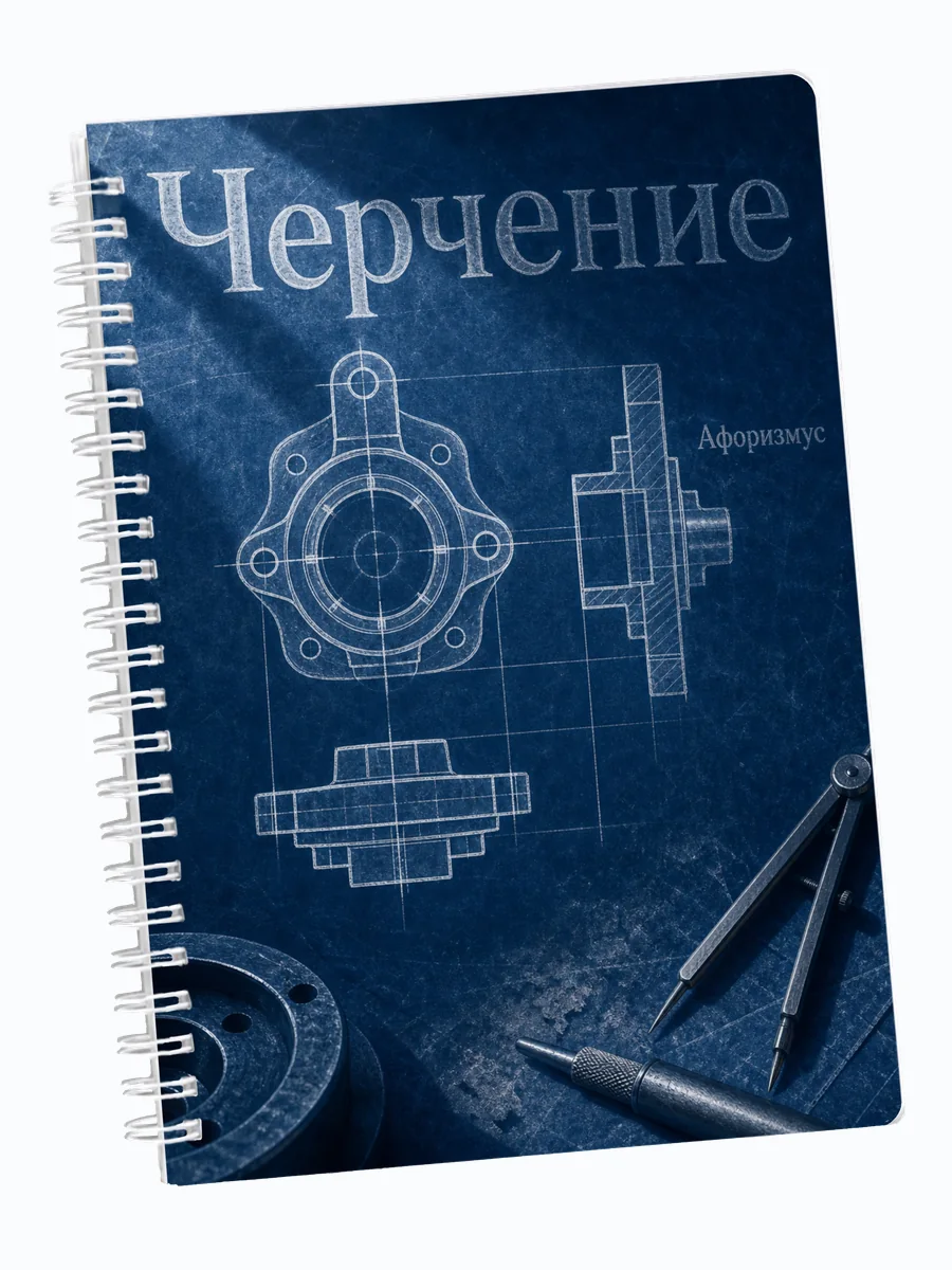 Ежедневник недатированный Черчение с мотивирующими цитатами