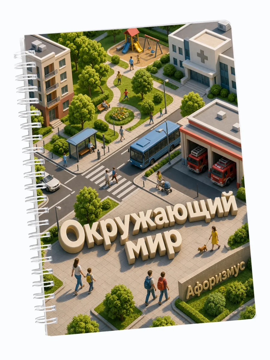 Ежедневник недатированный Окружающий мир мотивирующий