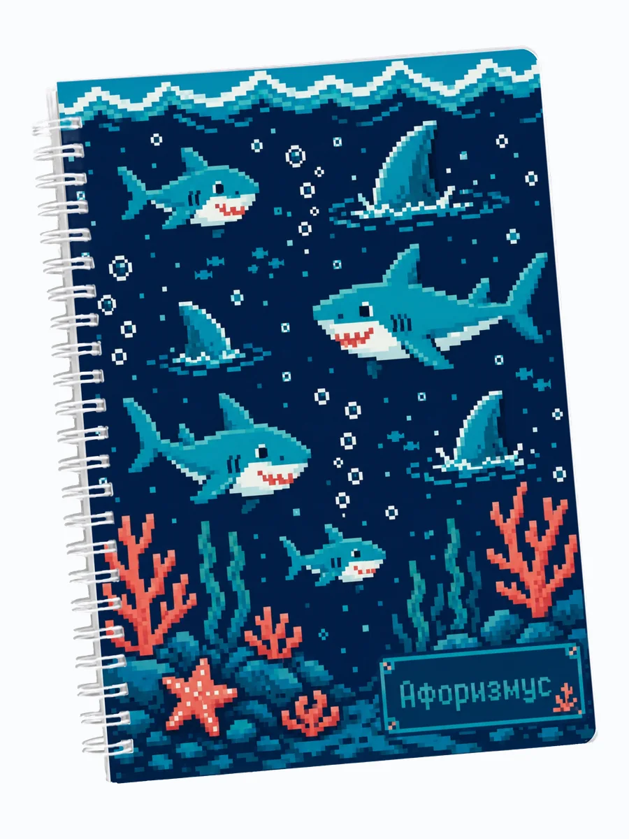 Ежедневник недатированный Акулы
