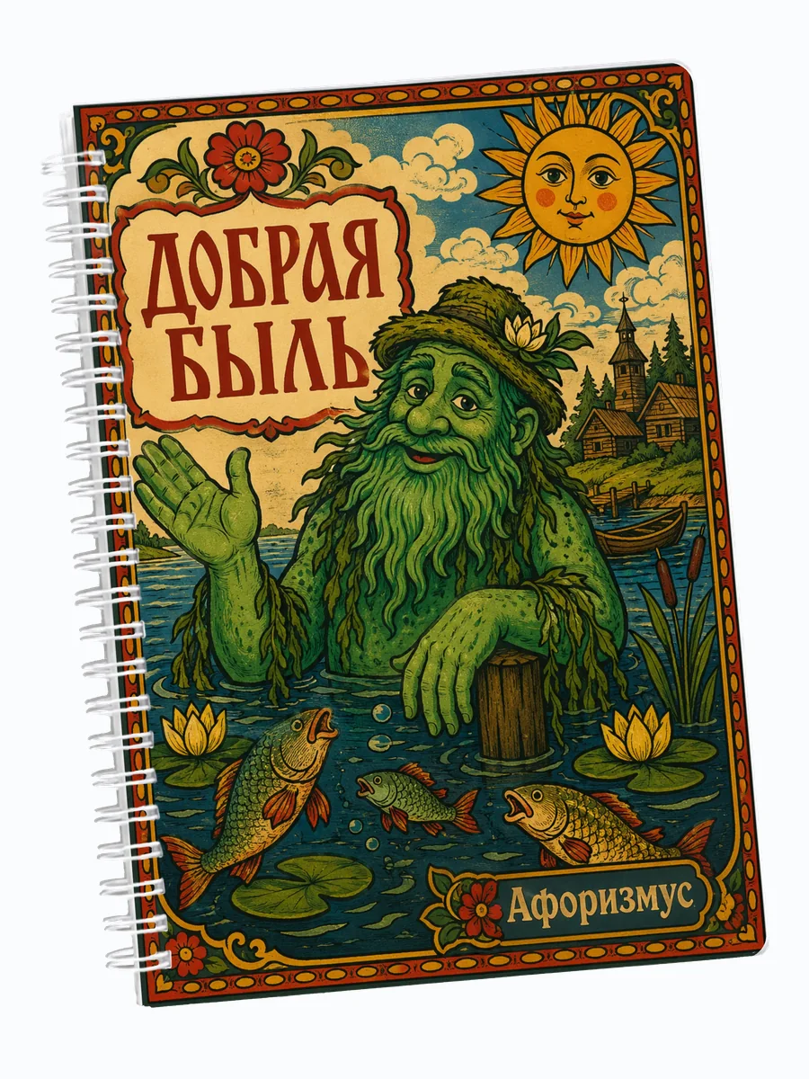 Ежедневник недатированный Водяной с мотивирующими цитатами