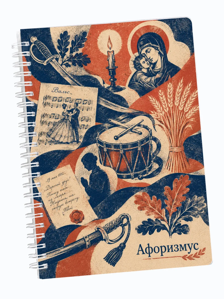 Ежедневник недатированный Война и мир мотивирующий