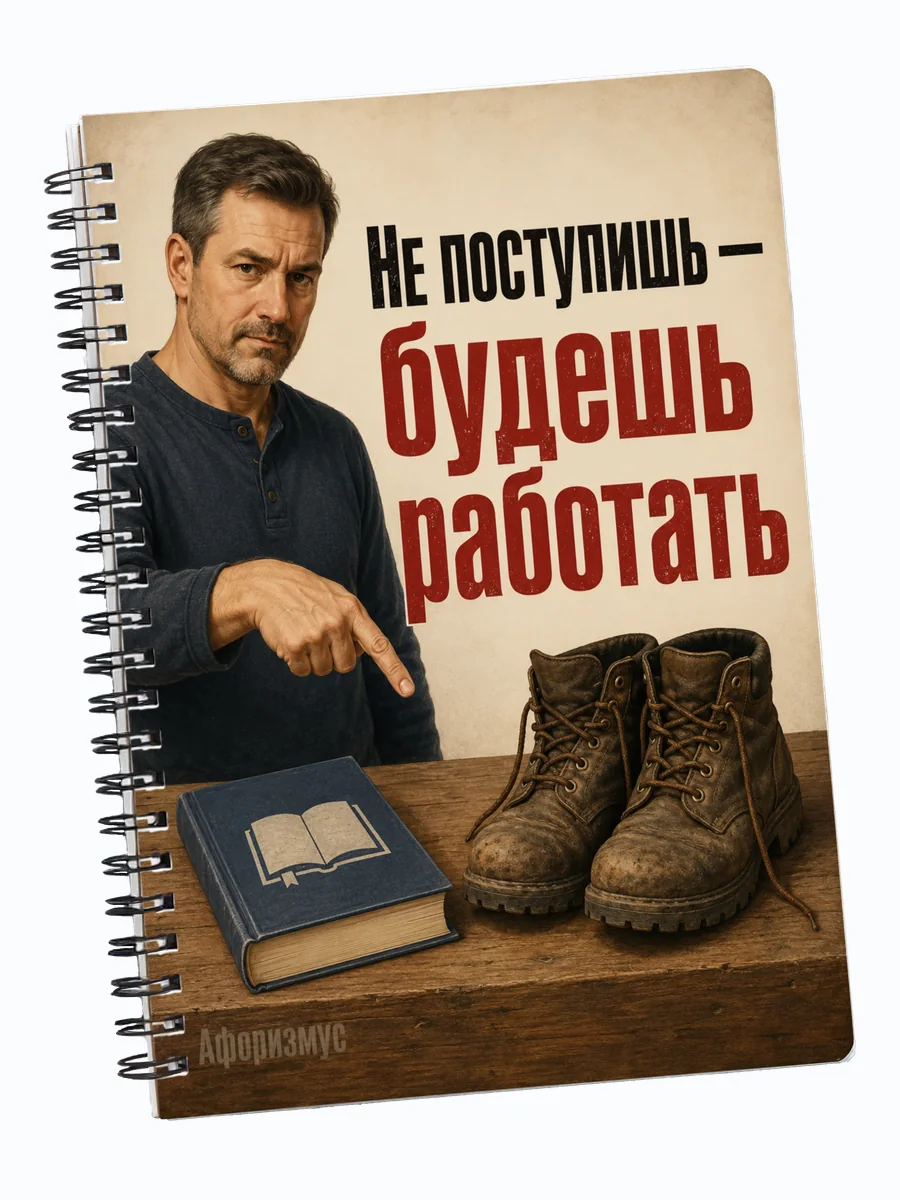 Блокнот Шутки папы с мотивирующими цитатами