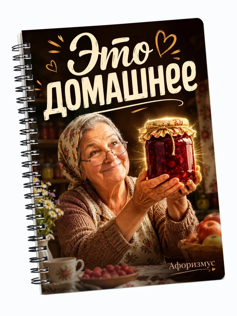 Блокнот Фразы бабушки с мотивирующими цитатами