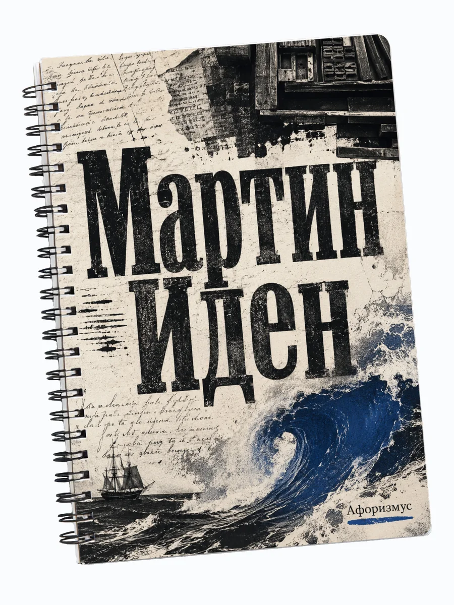 Блокнот Мартин Иден с мотивирующими цитатами