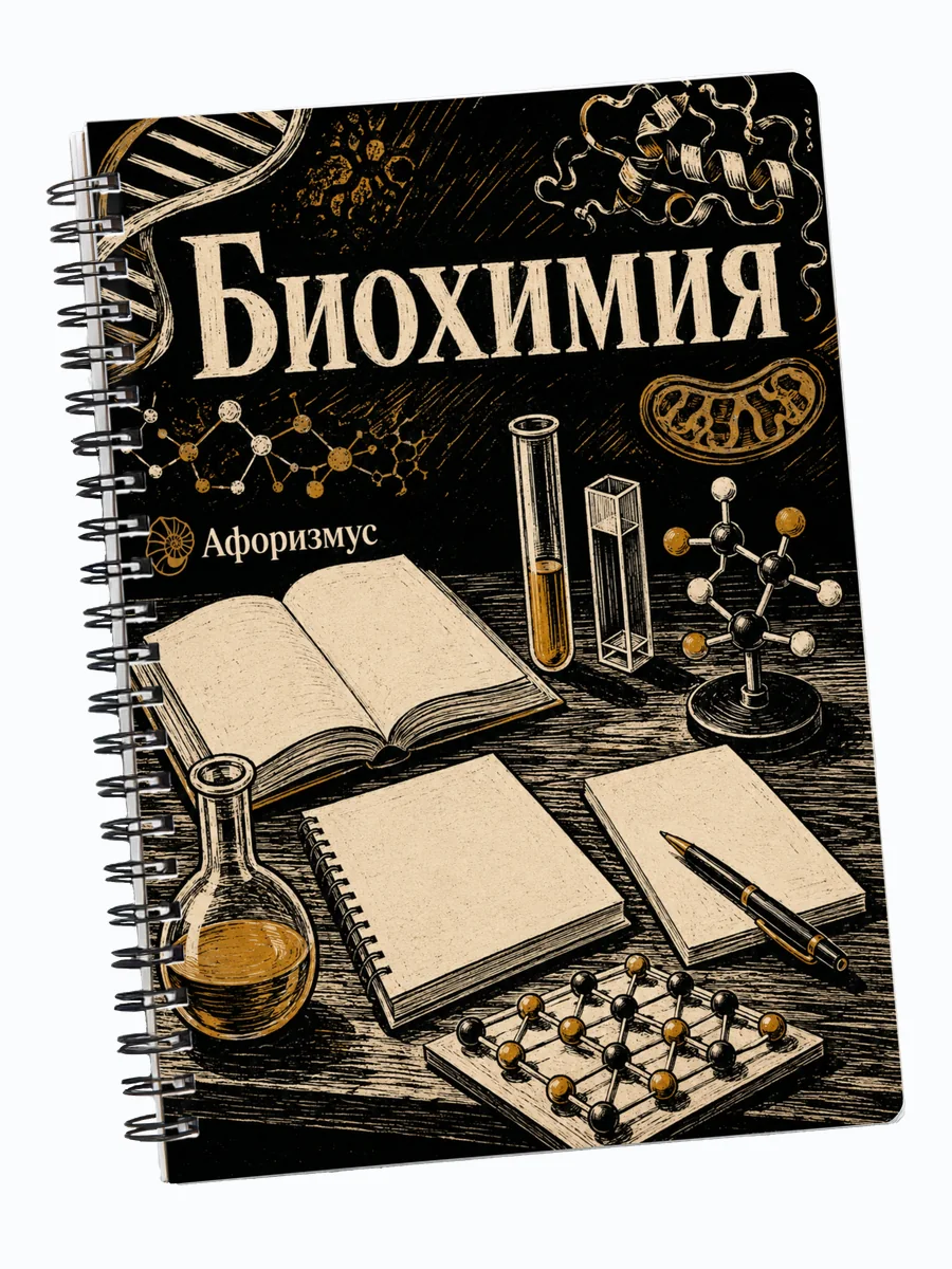 Тетрадь Биохимия с мотивирующими цитатами
