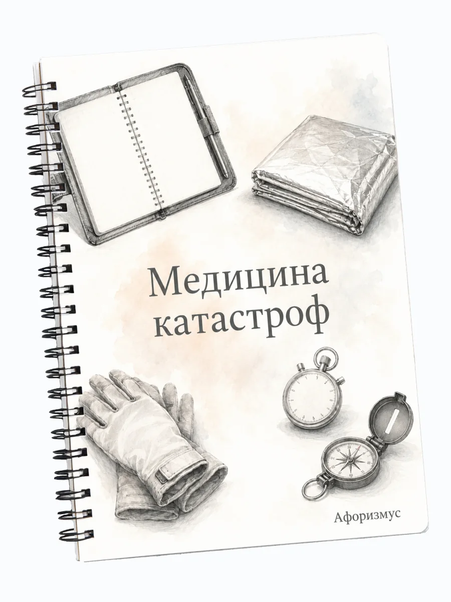 Тетрадь Медицина катастроф с мотивирующими цитатами