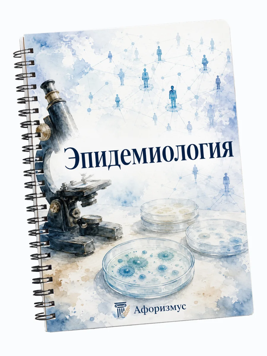 Тетрадь Эпидемиология с мотивирующими цитатами