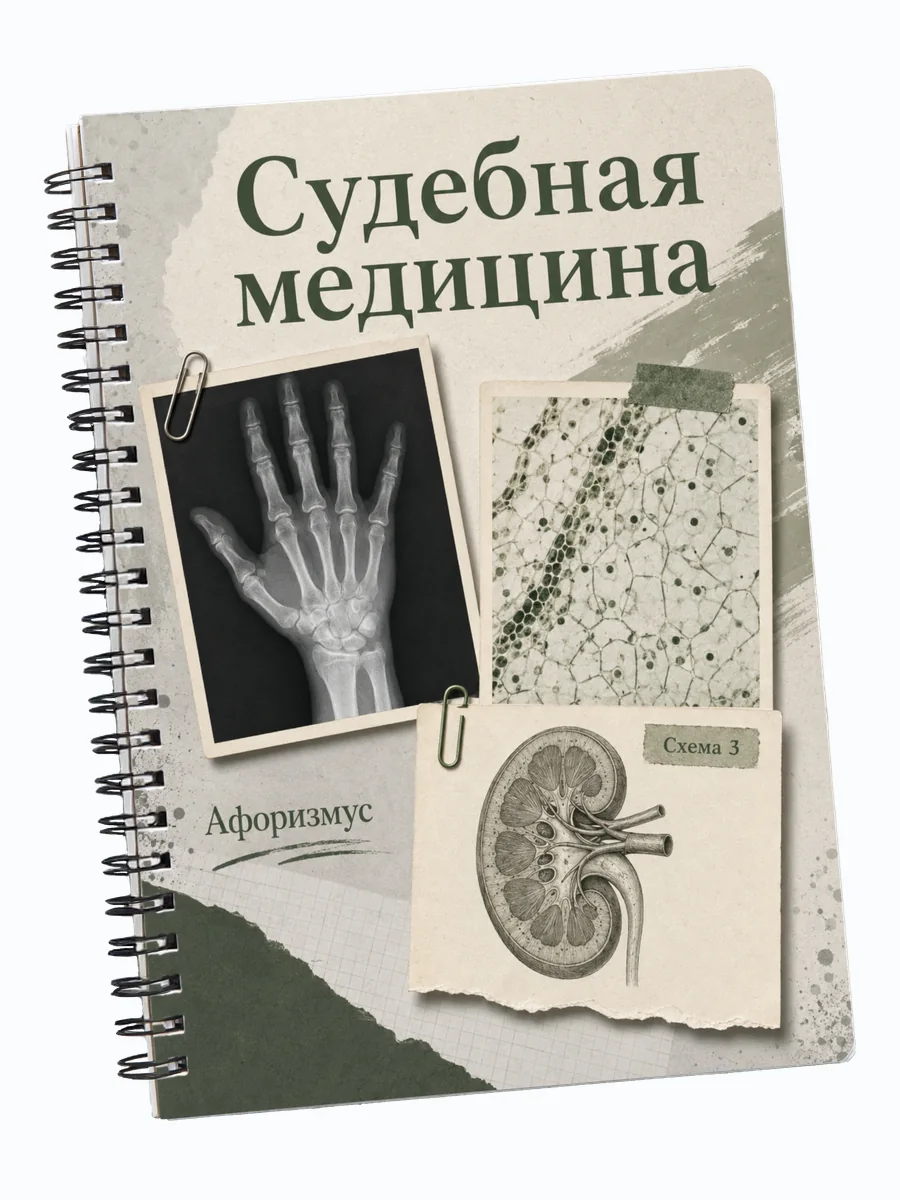 Блокнот Судебная медицина с мотивирующими цитатами