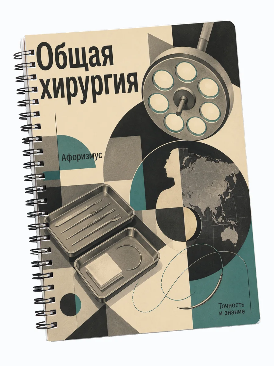 Тетрадь Общая хирургия с мотивирующими цитатами