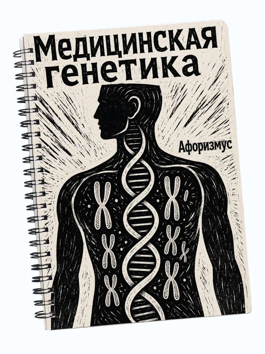 Тетрадь Медицинская генетика с мотивирующими цитатами