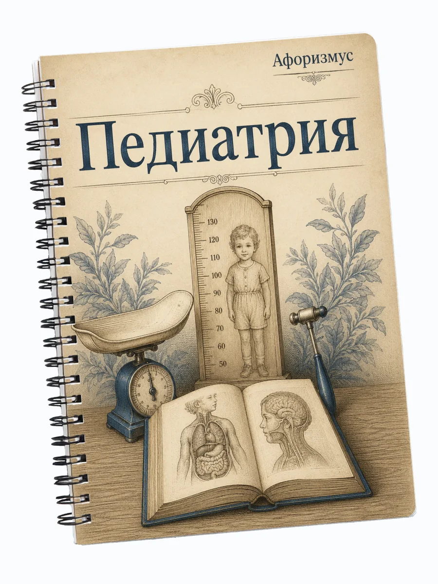 Тетрадь Педиатрия с мотивирующими цитатами