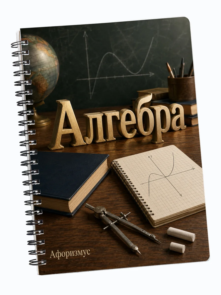 Тетрадь Алгебра с мотивирующими цитатами
