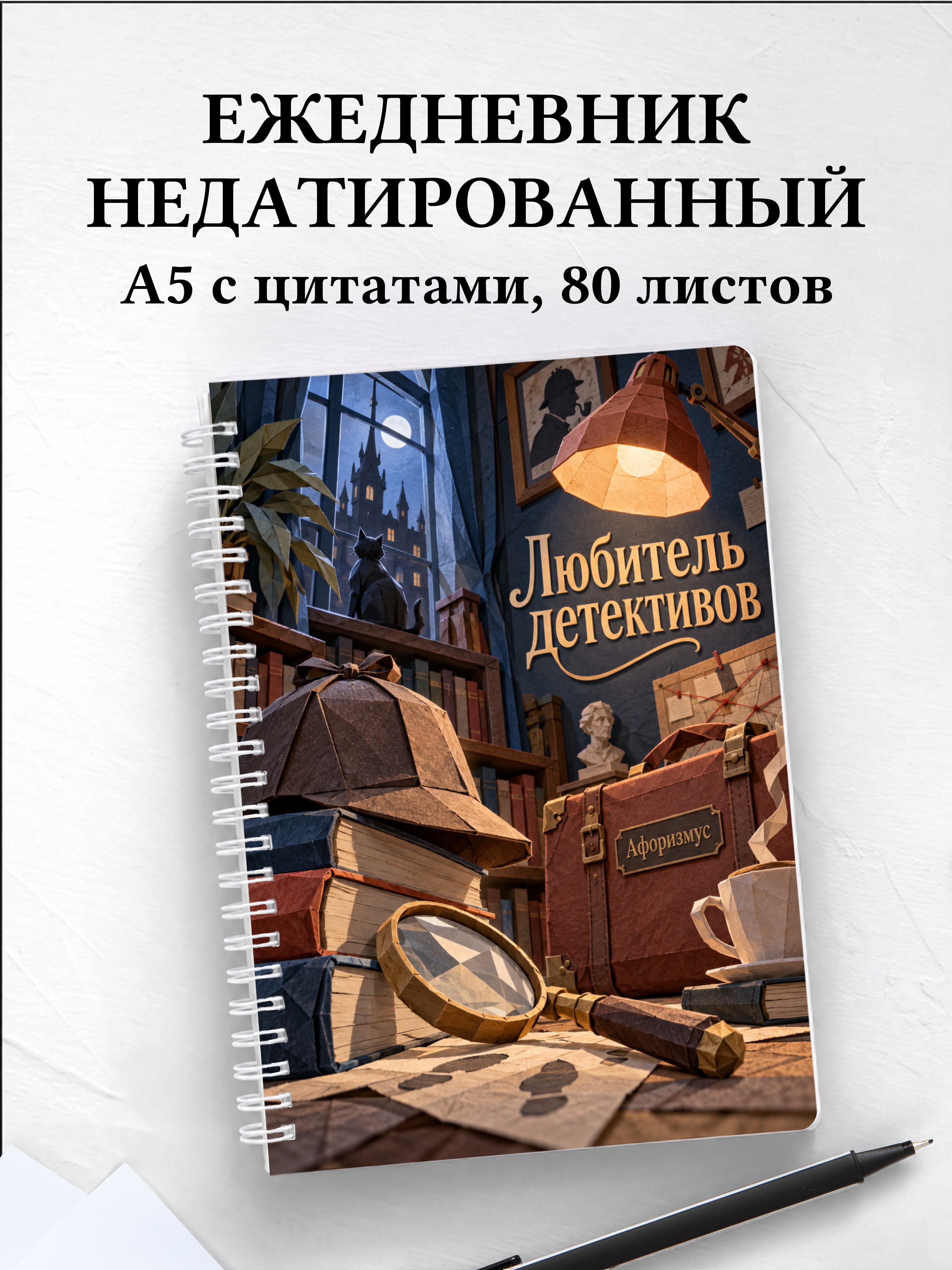 Ежедневник недатированный любителя детективов