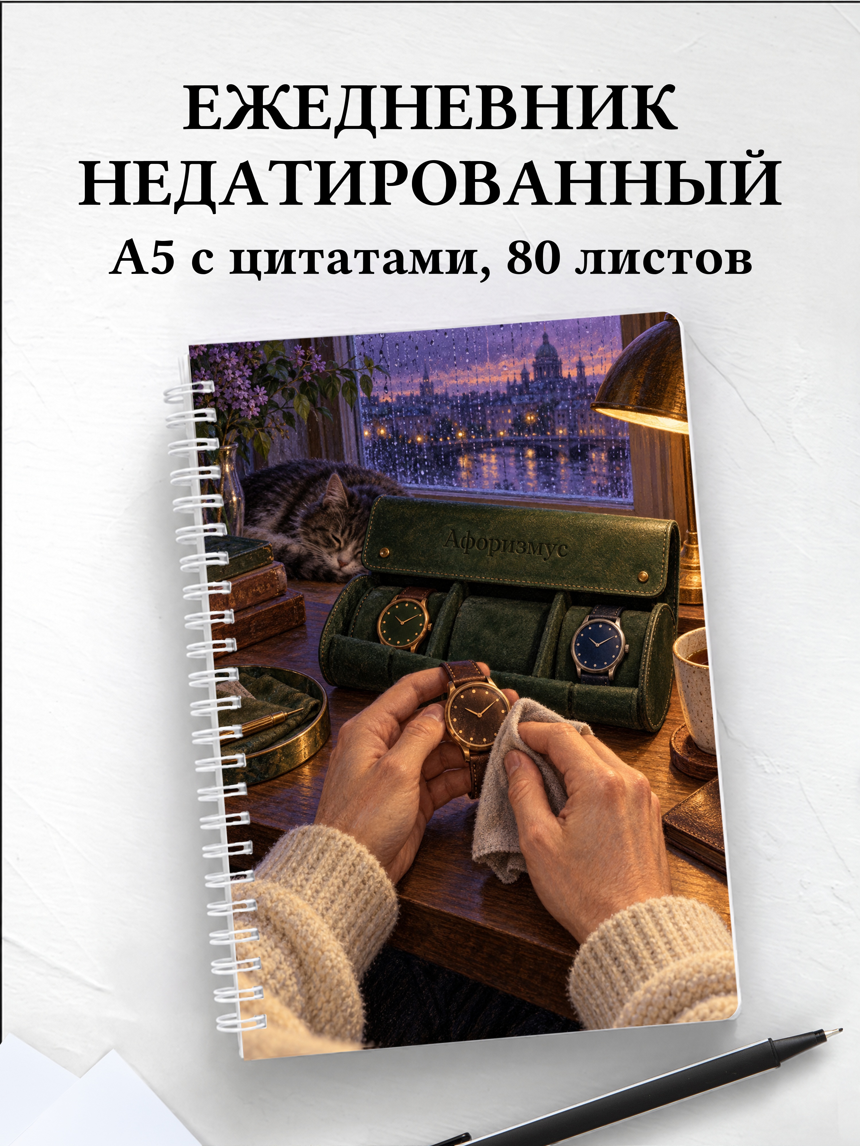 Ежедневник недатированный коллекционера часов