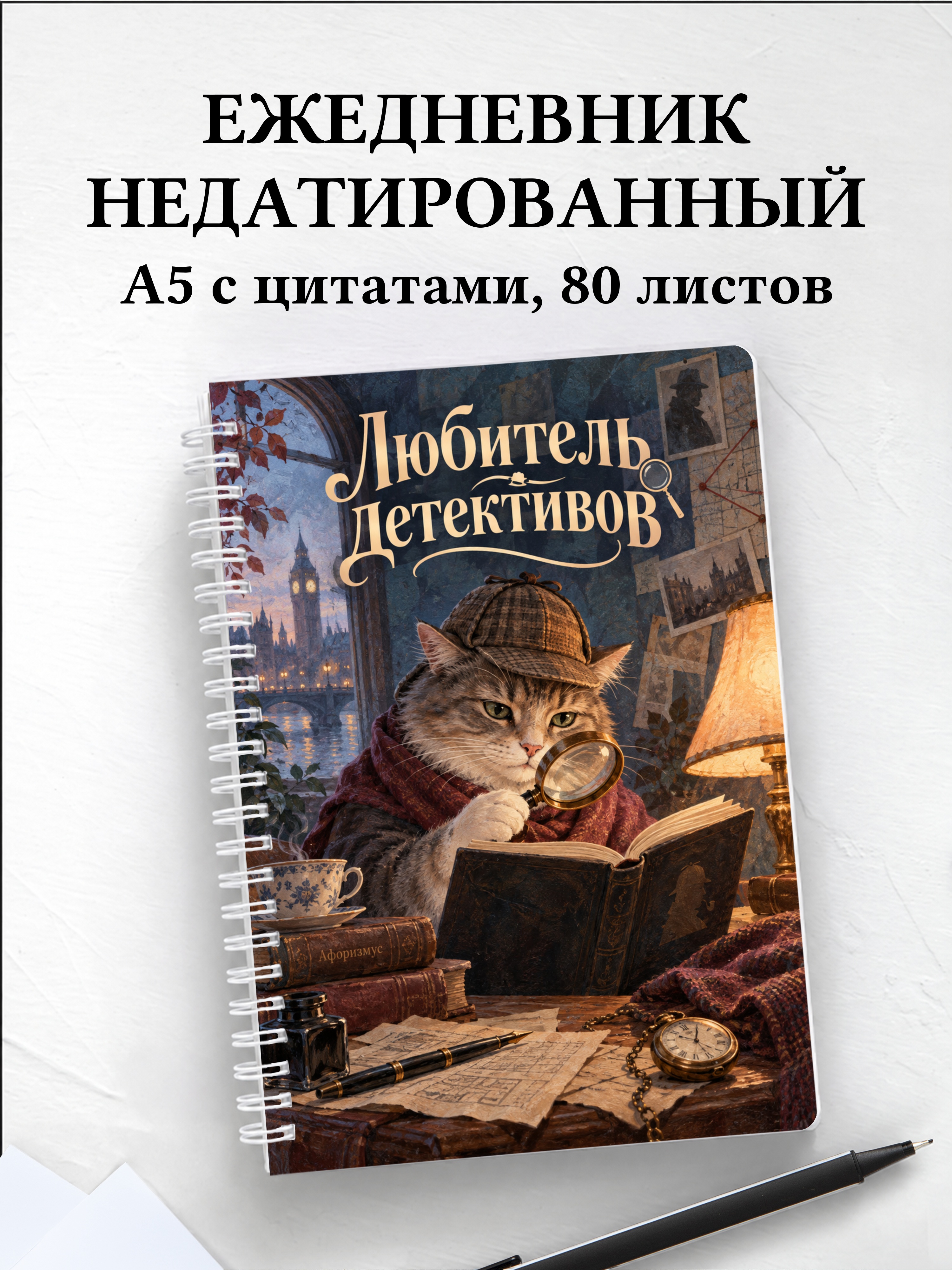 Ежедневник недатированный любителя детективов