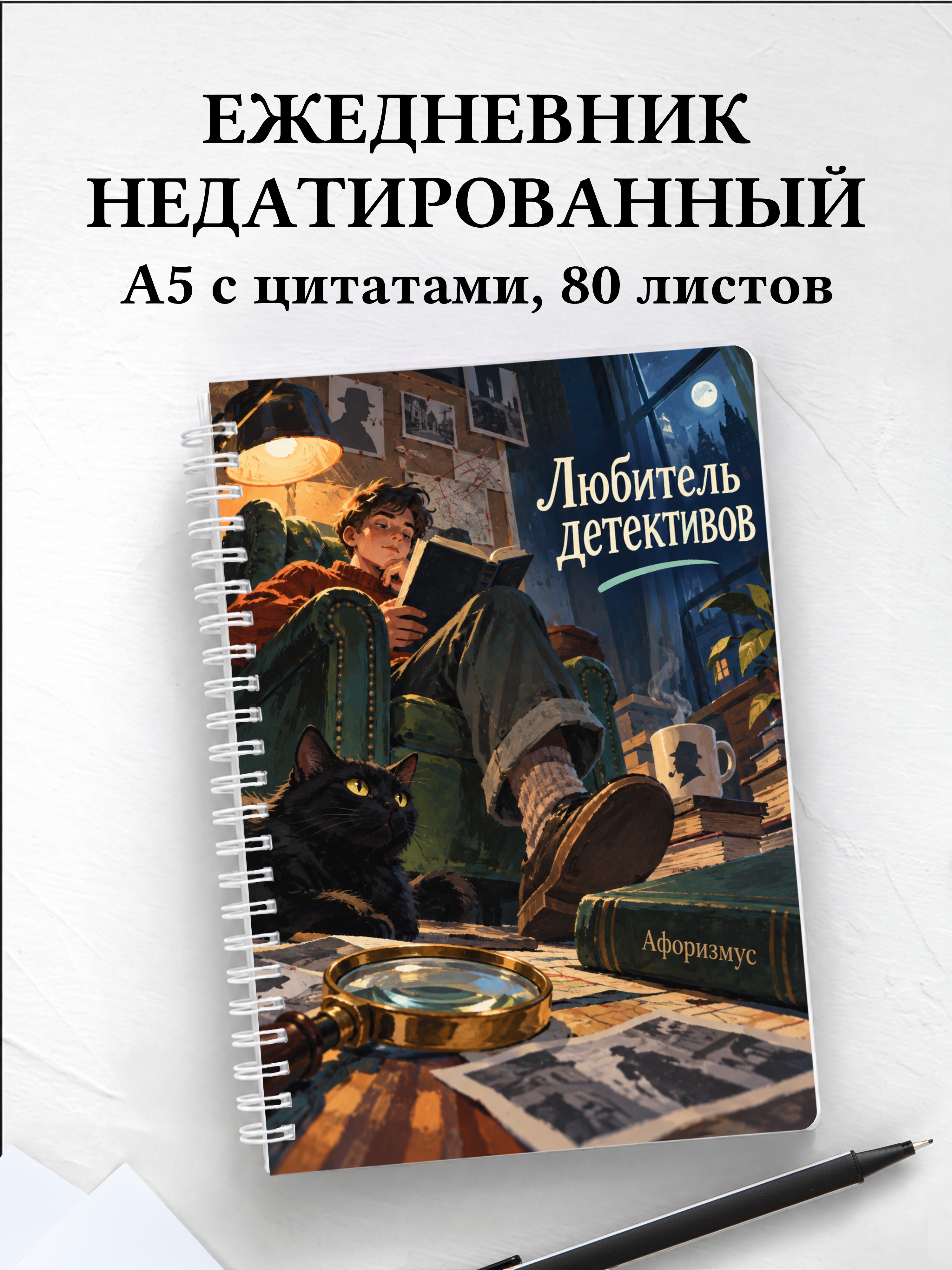 Ежедневник недатированный любителя детективов